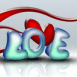"Love" effet 3D